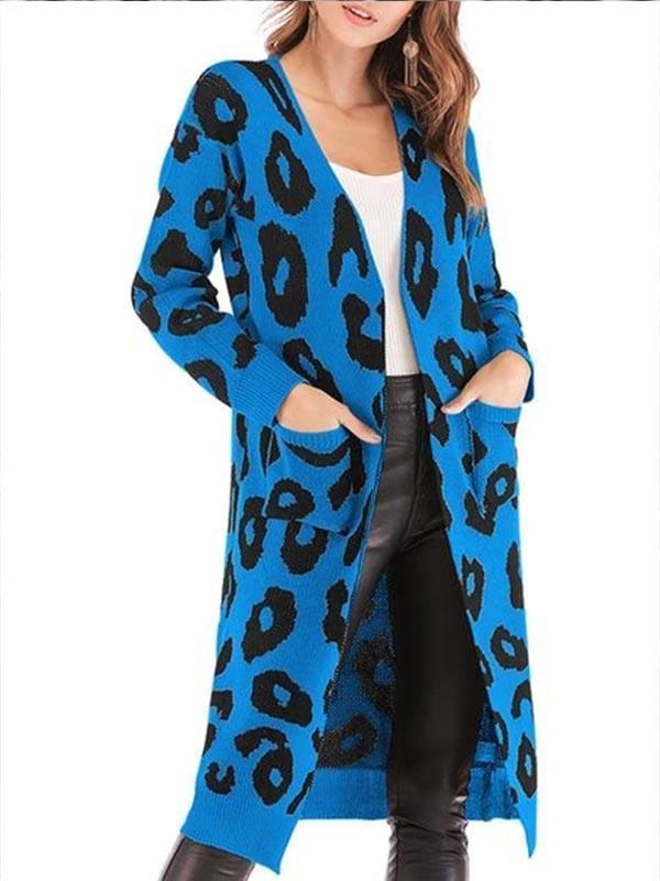 Leopard Print Long Sleeve Cardigan