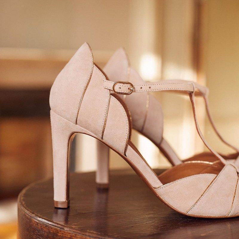 Women Elegant Adjustable Buckle Peep Toe High Heel Shoes